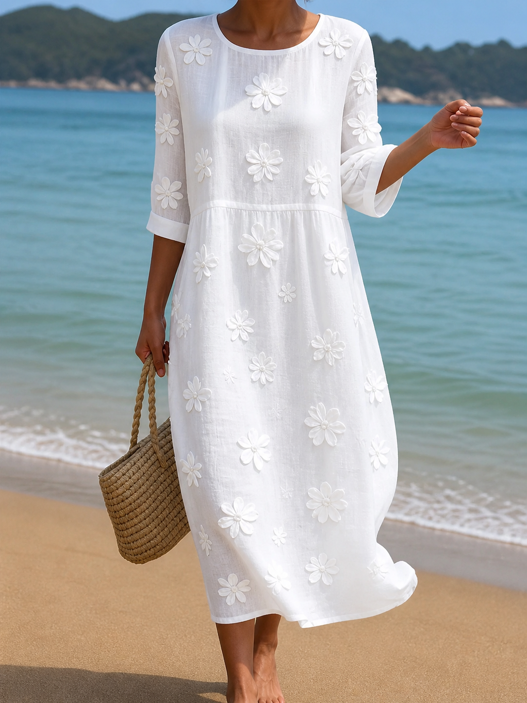 Robe à motifs floraux