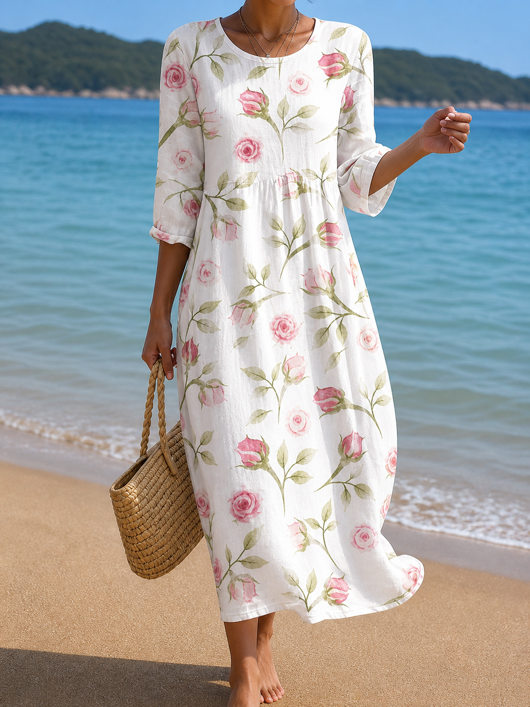 Robe à motifs floraux