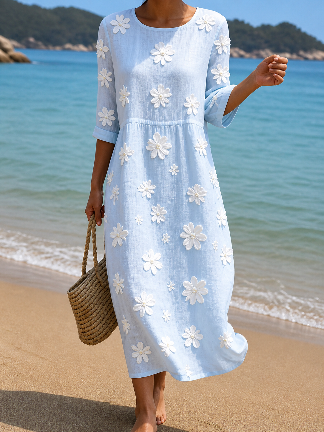 Robe à motifs floraux