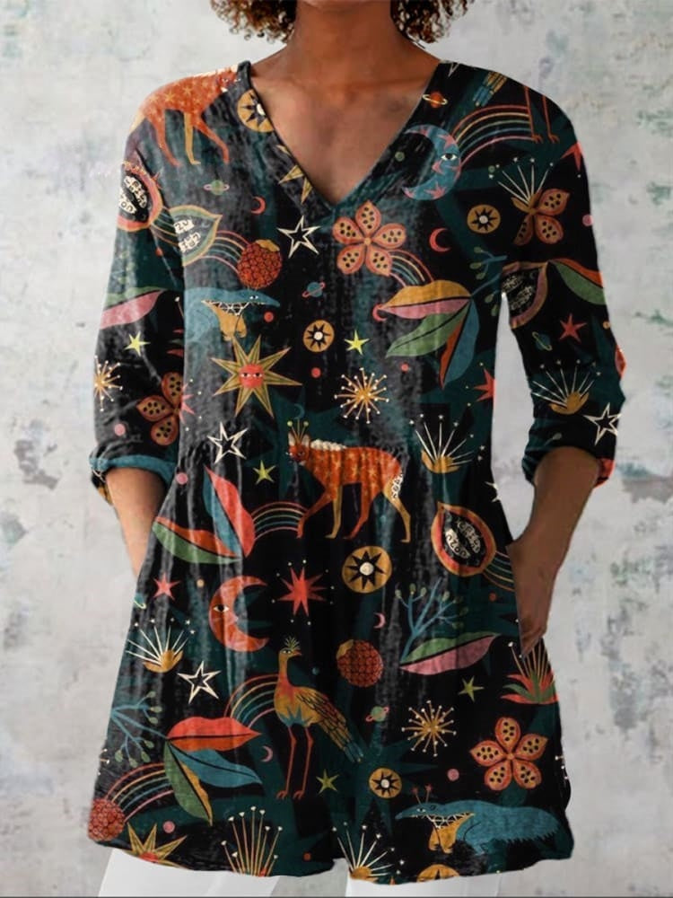 Joséphine | Chemise V en Bois de Minuit