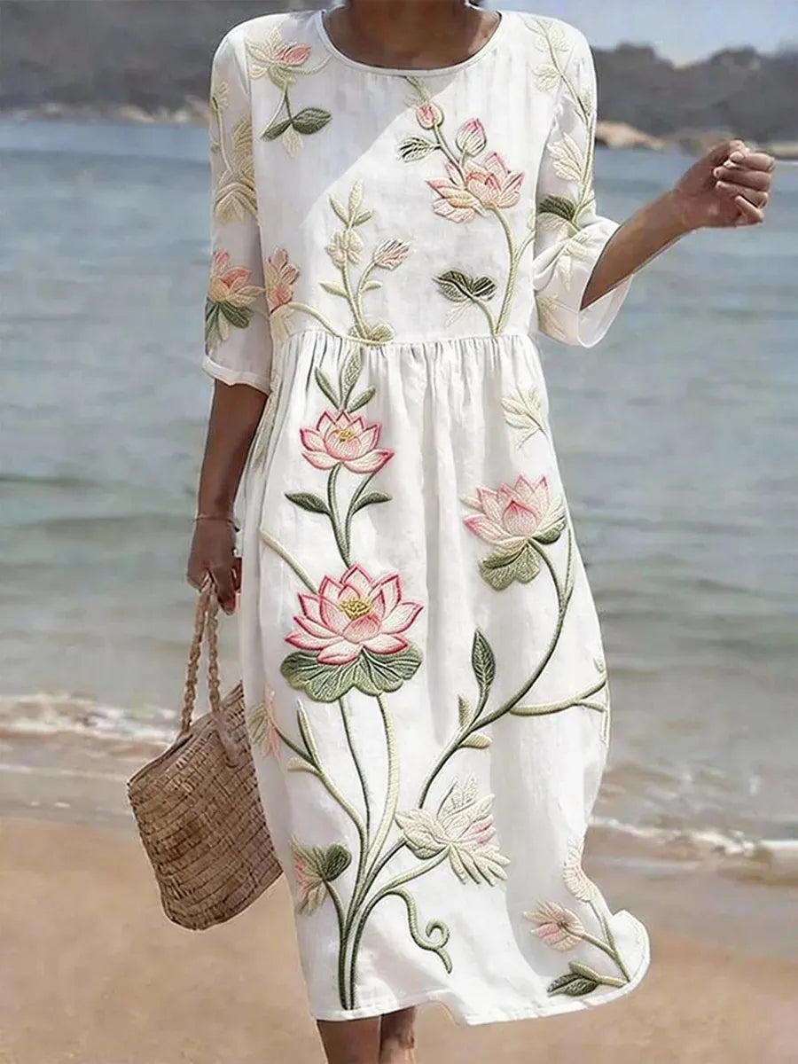 Robe à motifs floraux