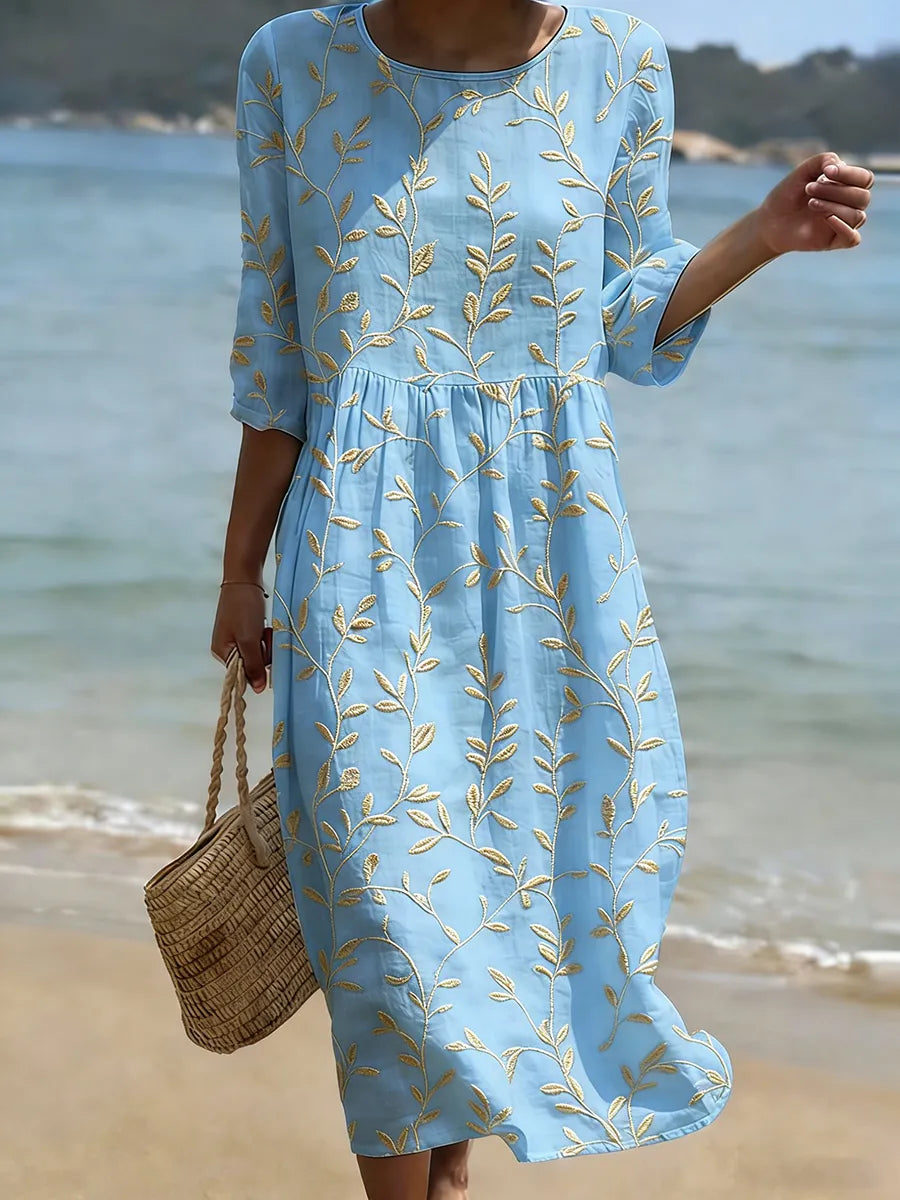 Robe avec motif floral