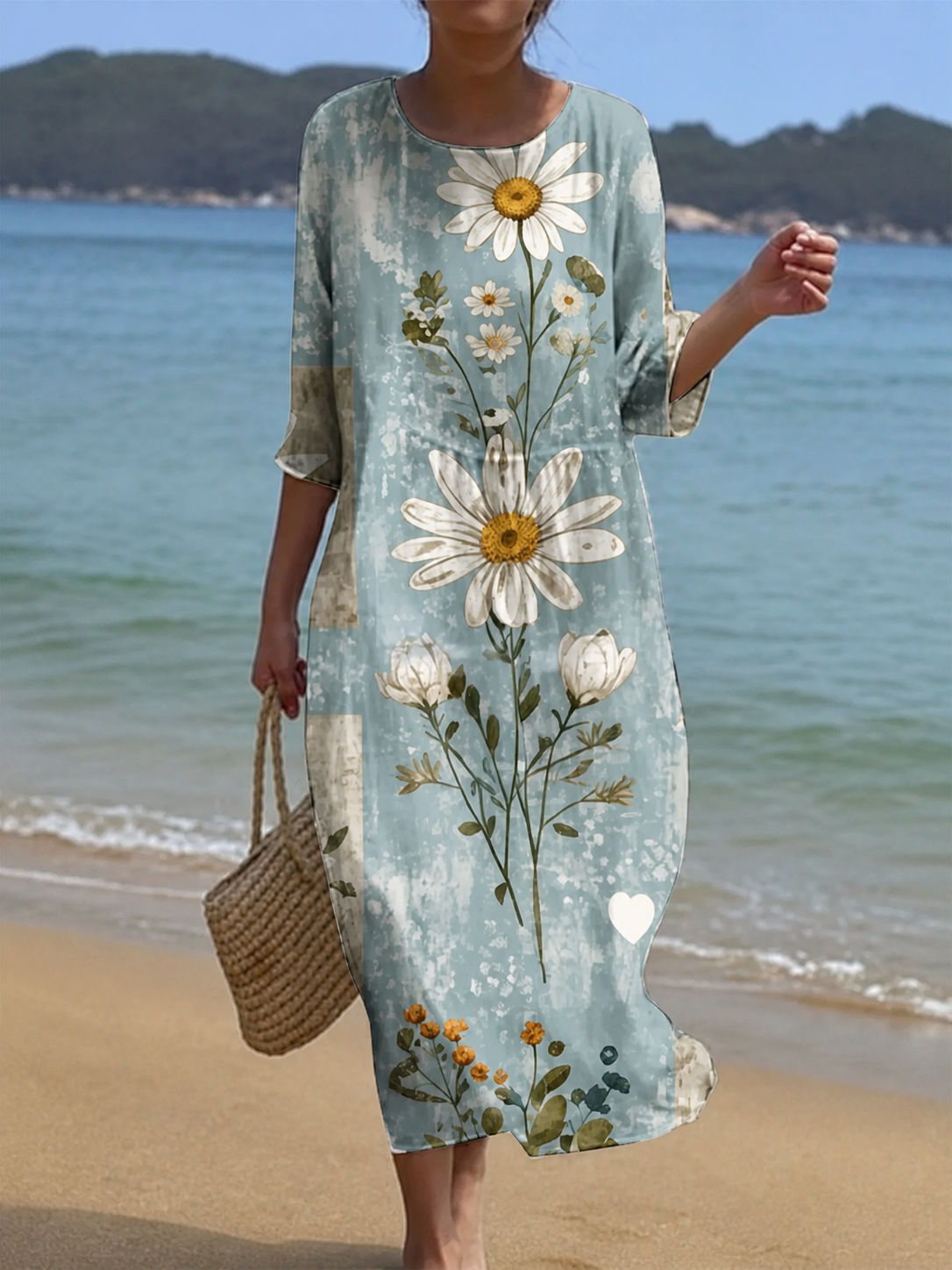 Robe à motifs floraux