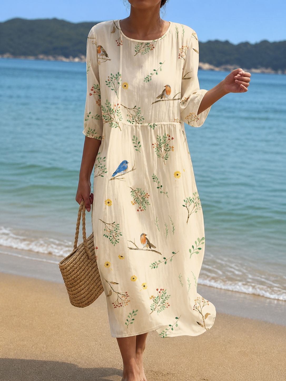 Robe à motifs floraux