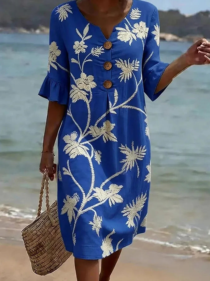 Robe à motifs floraux