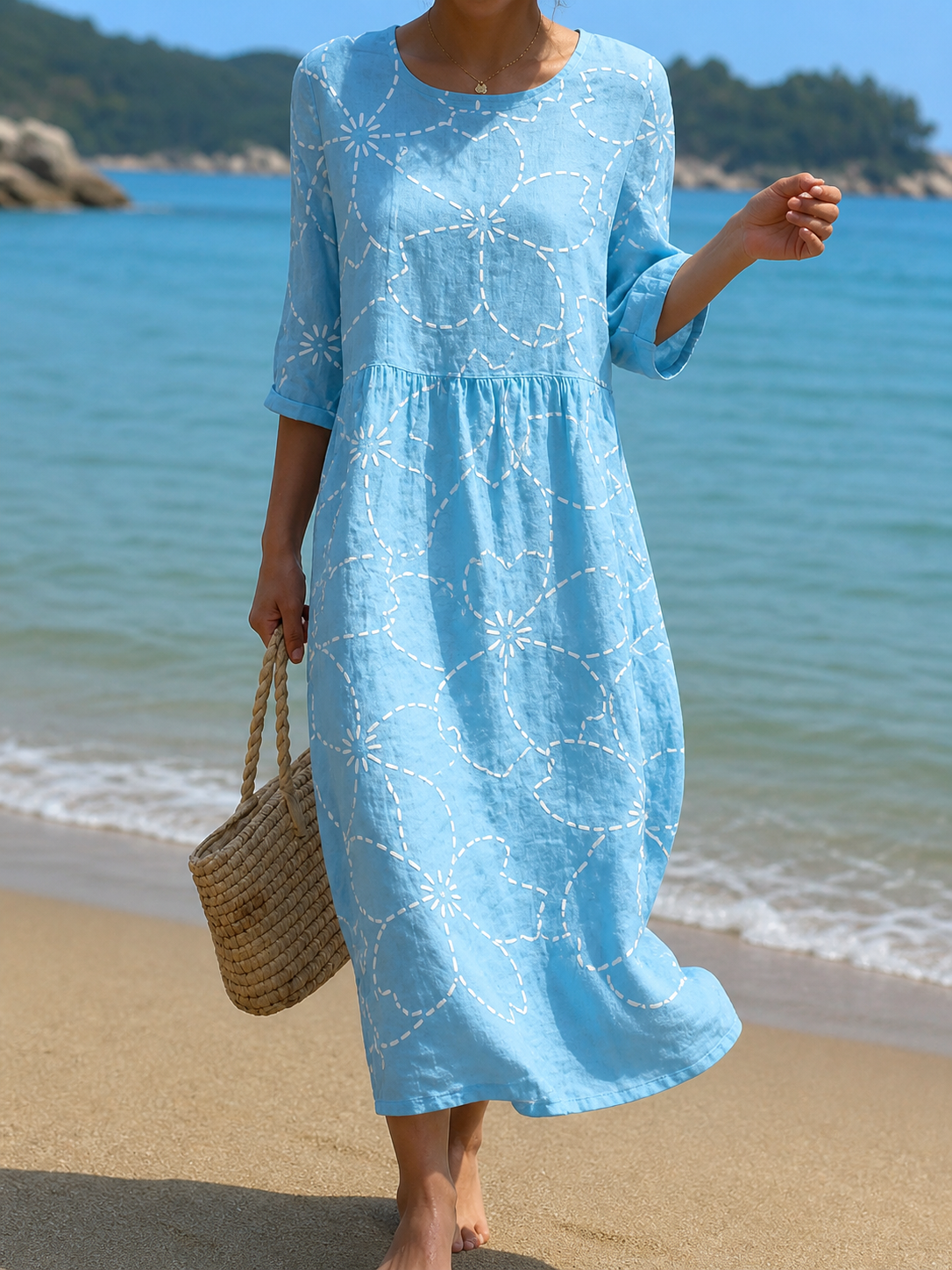 Robe à motifs floraux