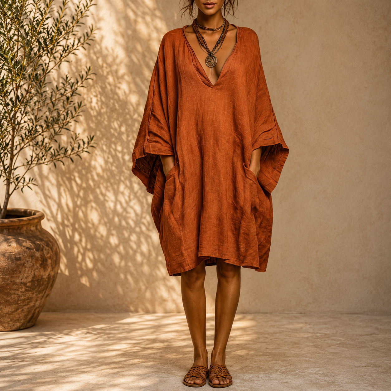 Célia | Robe Oversize Décolletée