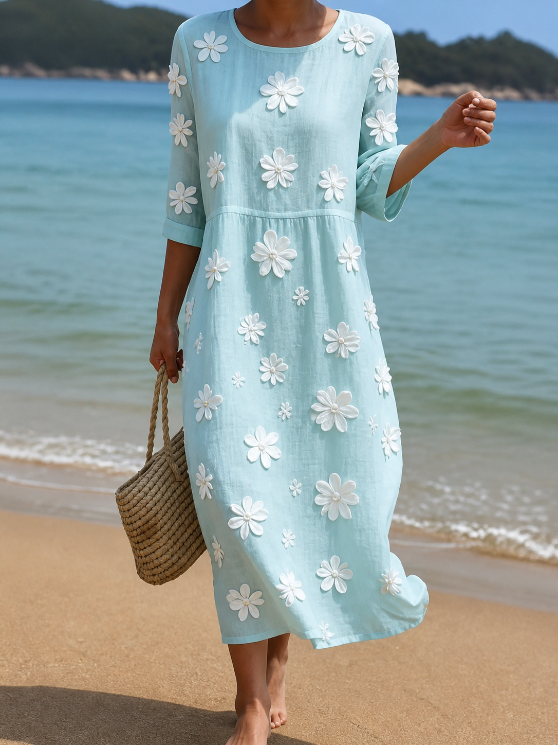 Robe à motifs floraux
