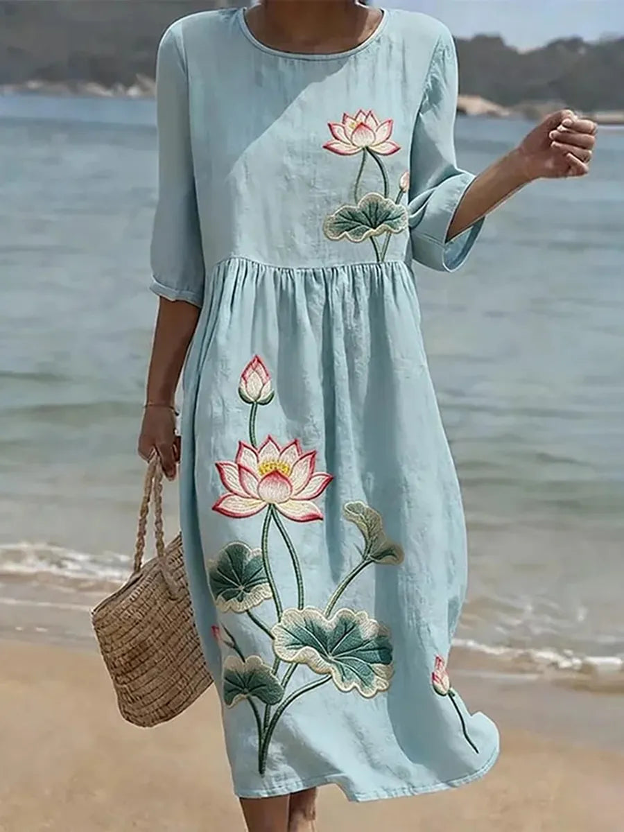 Robe avec motif floral