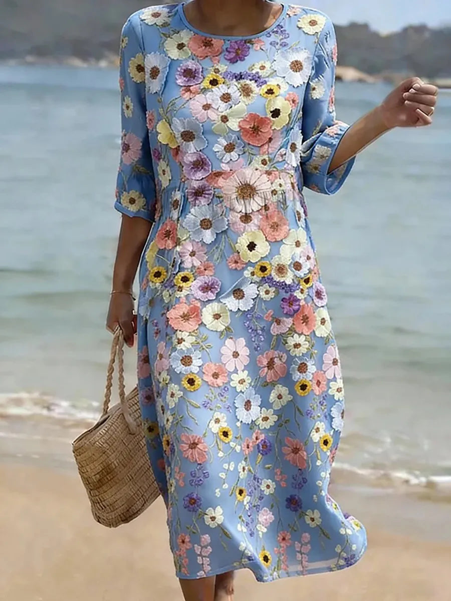 Robe à motifs floraux