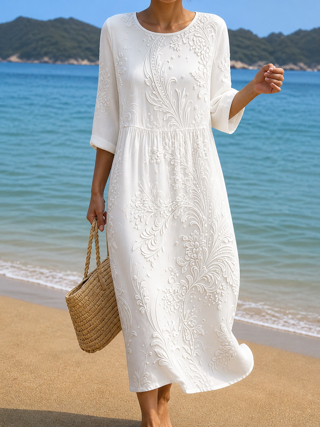 Robe avec motif floral