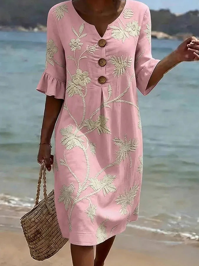 Robe avec motif floral