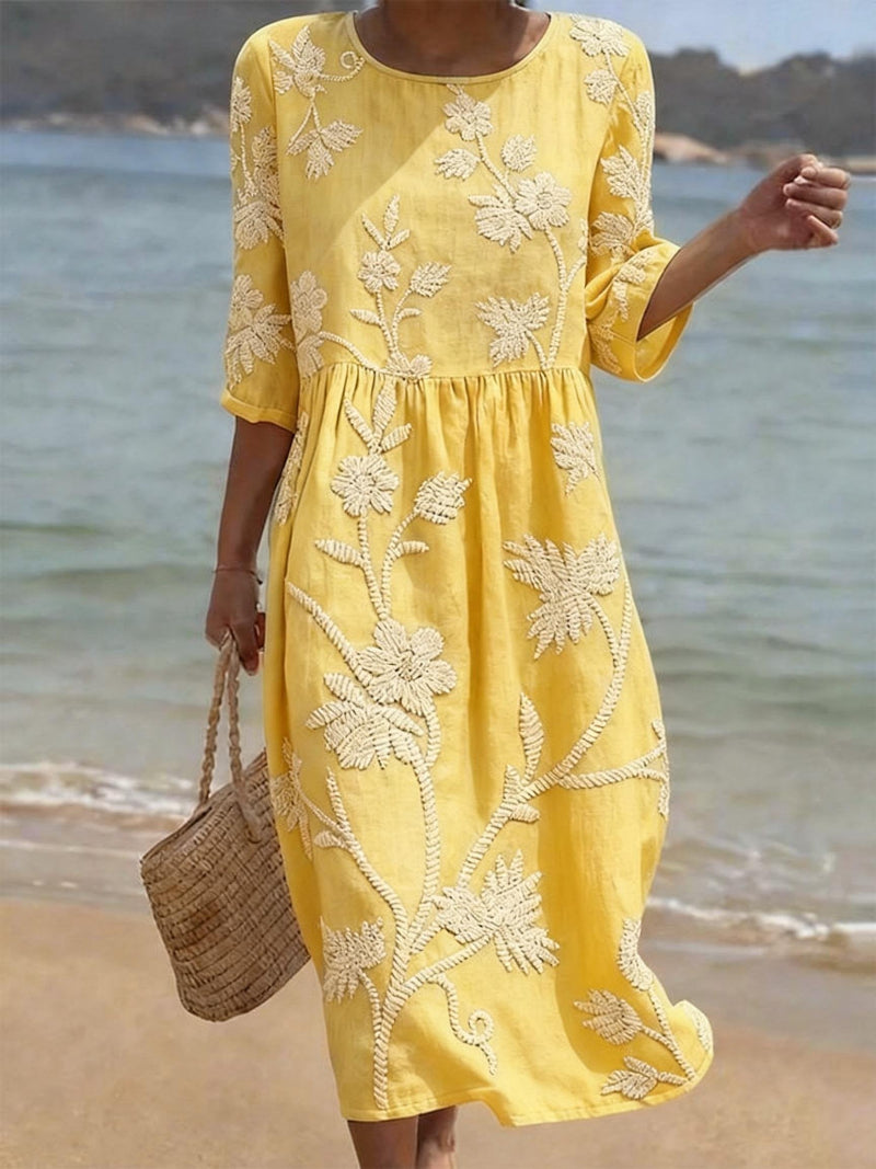 Robe avec motif floral