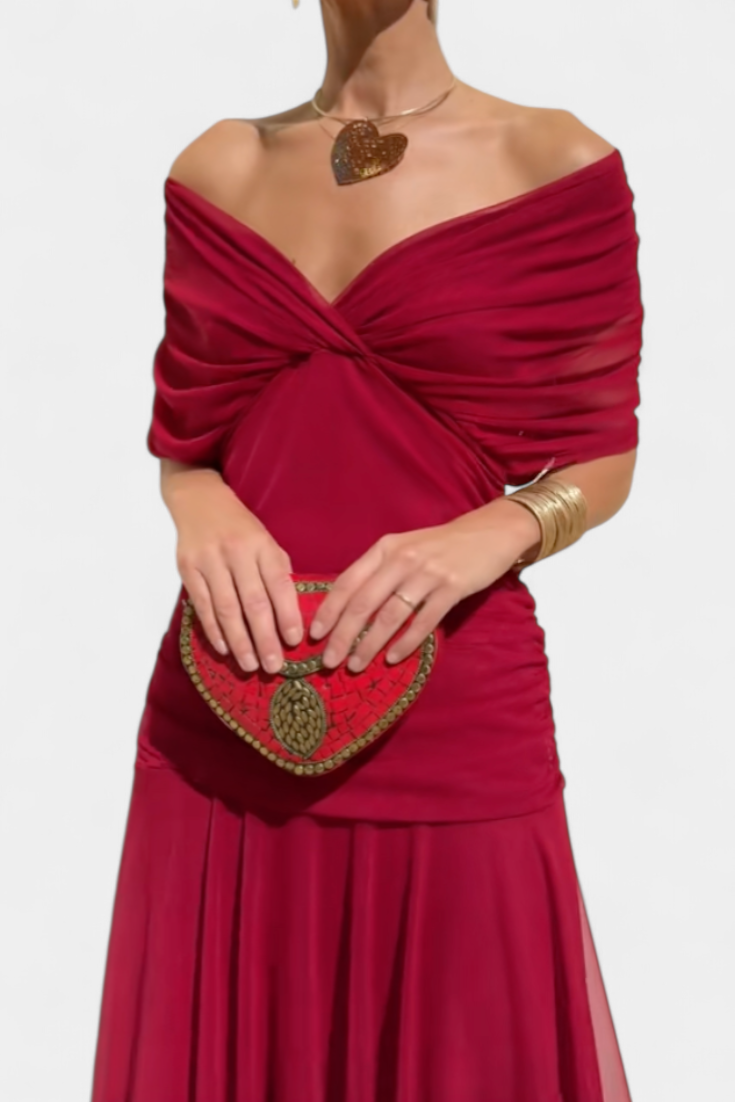 Elena | Robe Longue Florale avec Décolleté en V