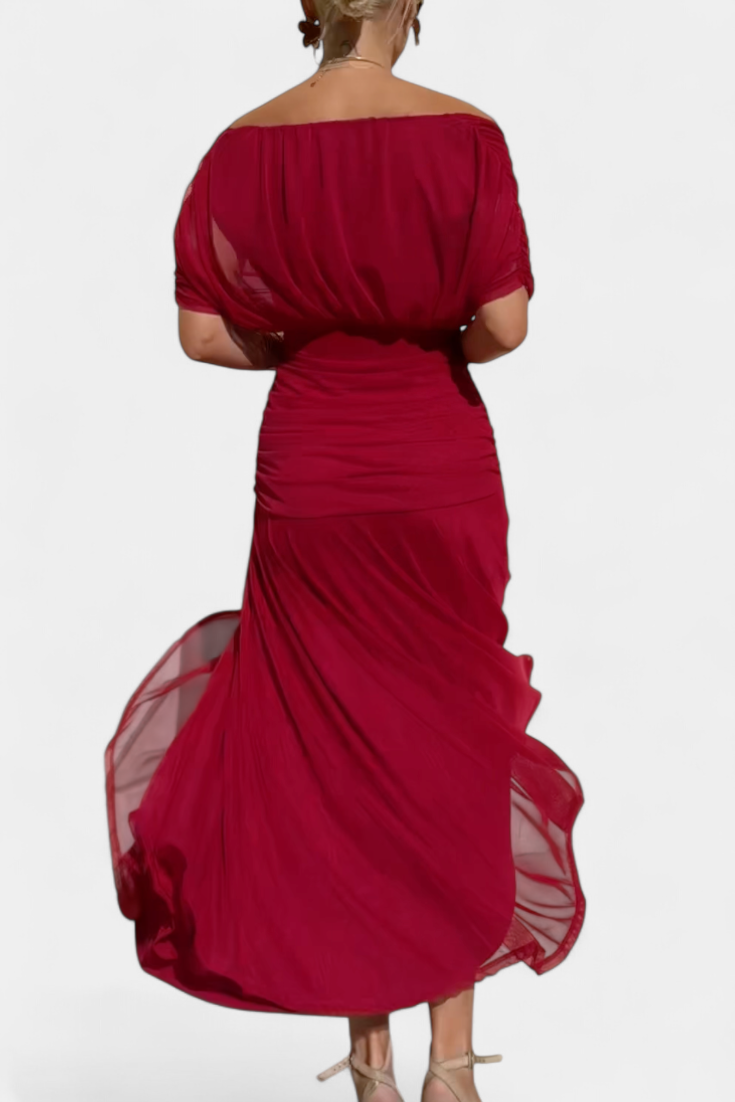 Elena | Robe Longue Florale avec Décolleté en V