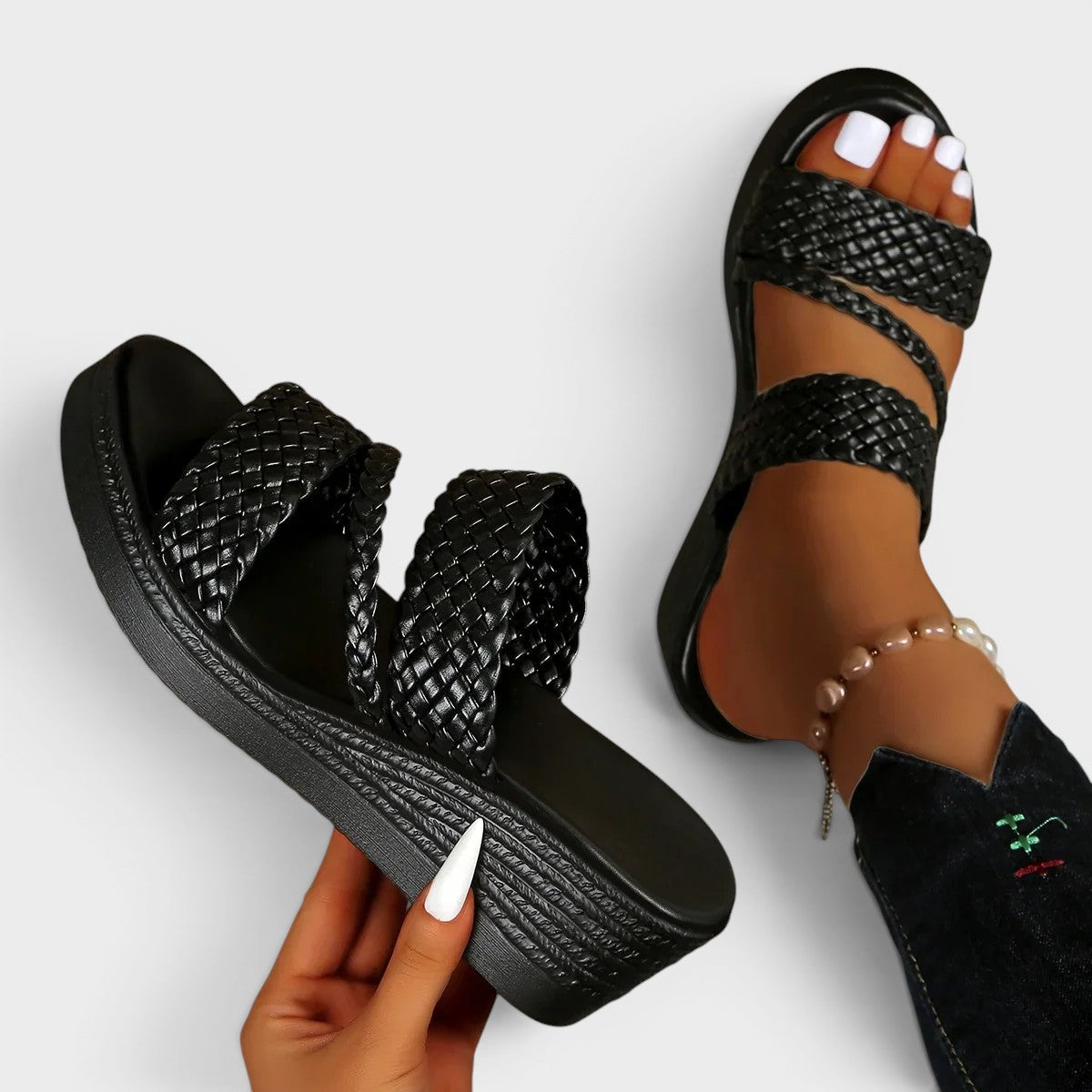 Eugénie | Sandales à plateforme confortables