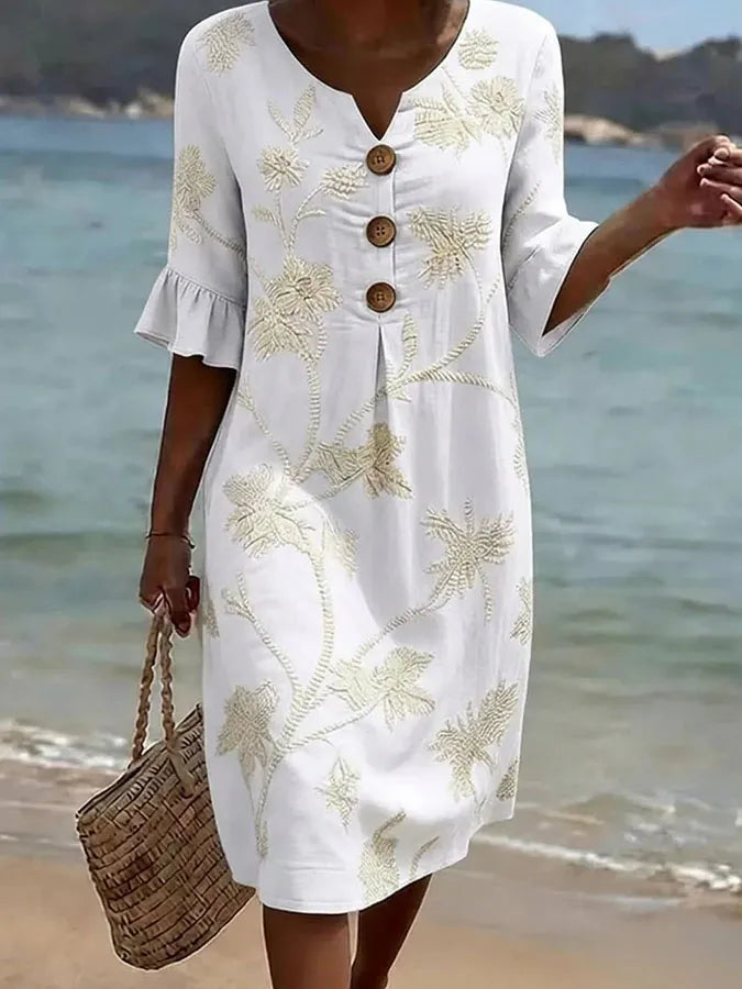 Robe avec motif floral