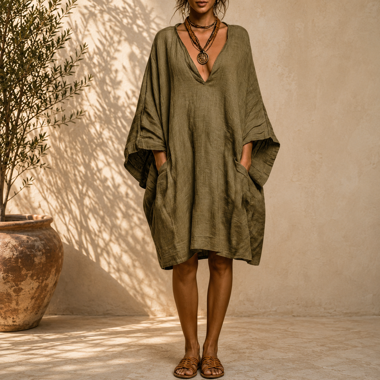 Célia | Robe Oversize Décolletée