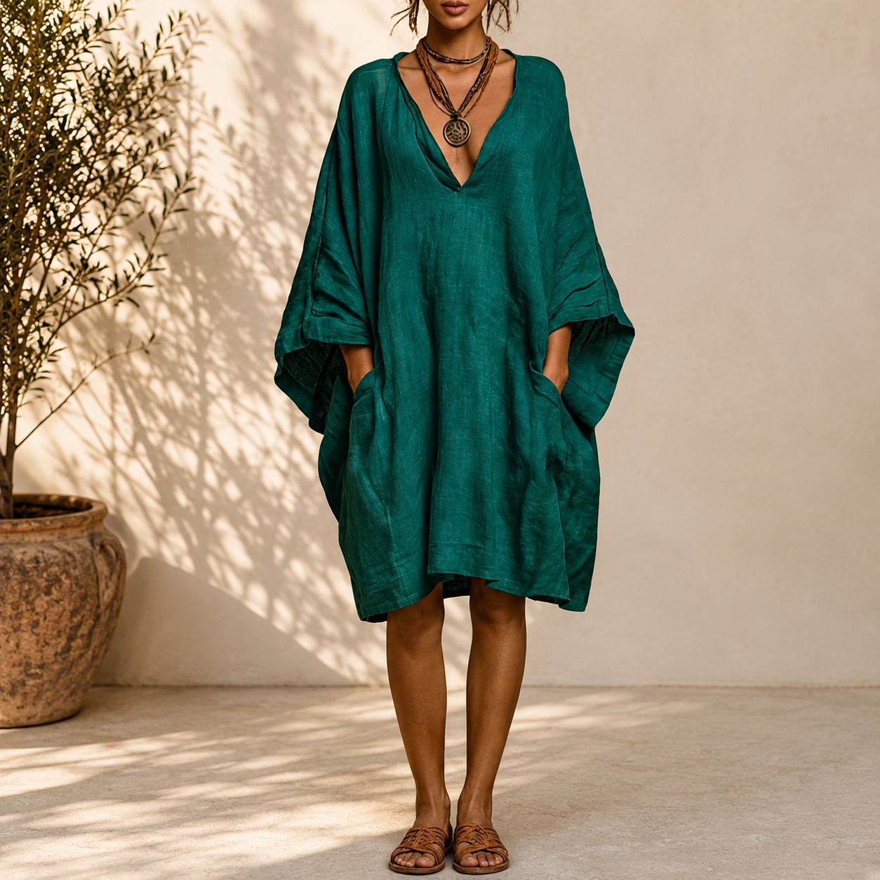 Célia | Robe Oversize Décolletée