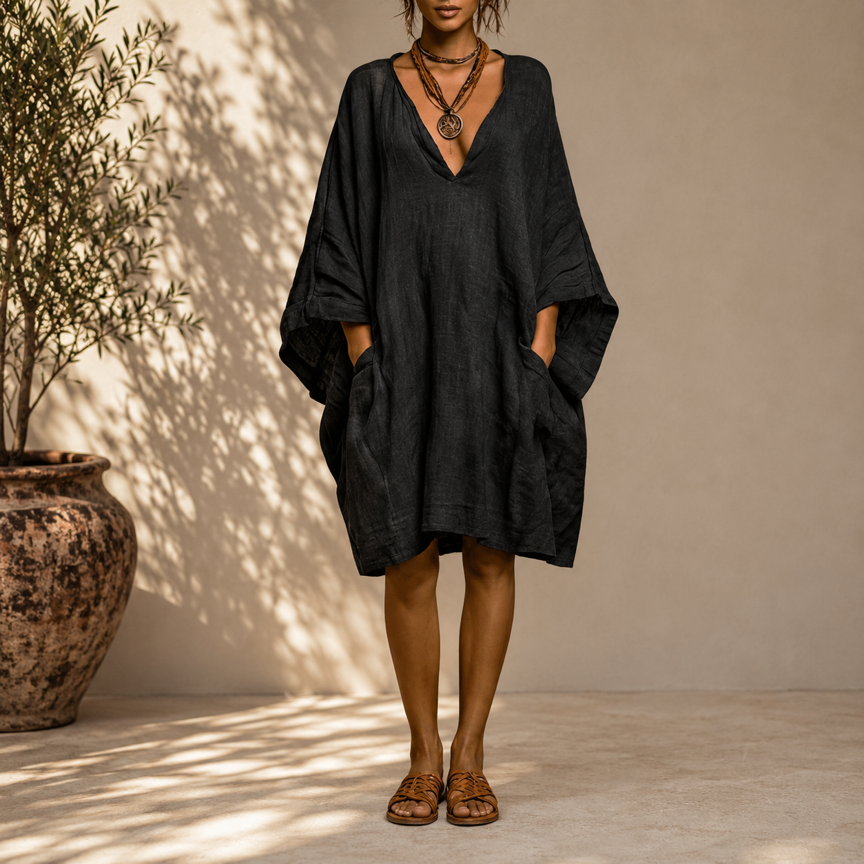 Célia | Robe Oversize Décolletée