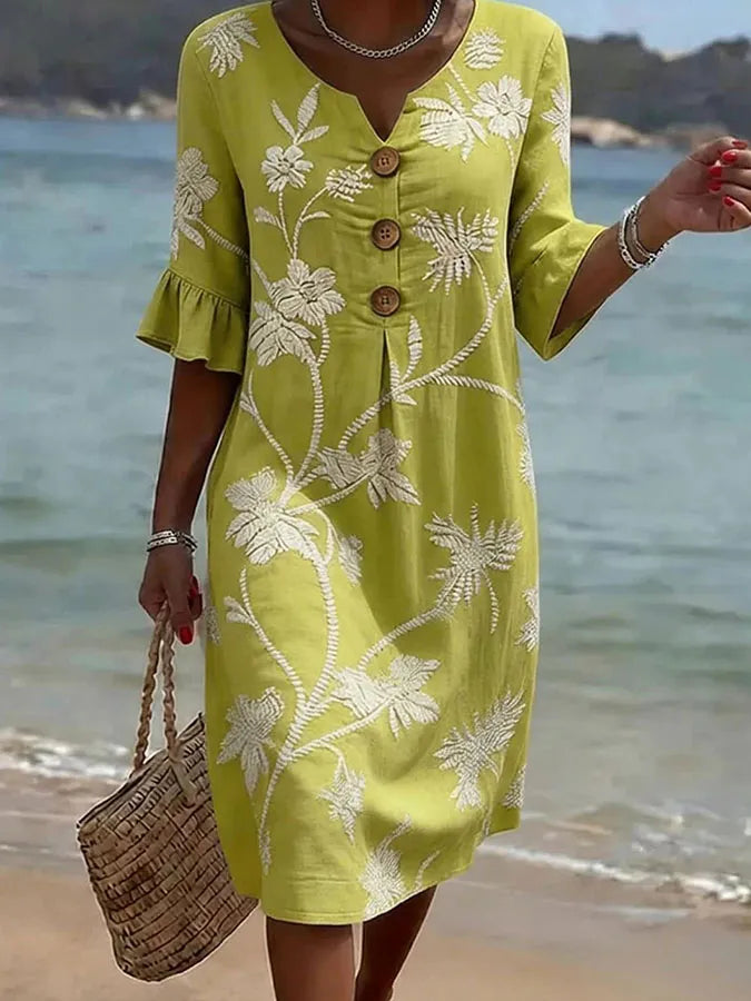 Robe à motifs floraux